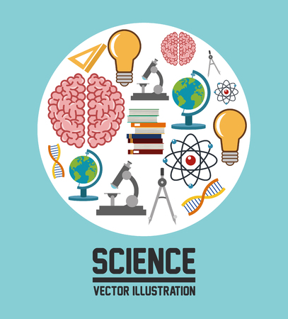 Science  concept with chemistry icons design, vector illustration 10 eps graphic.のイラスト素材