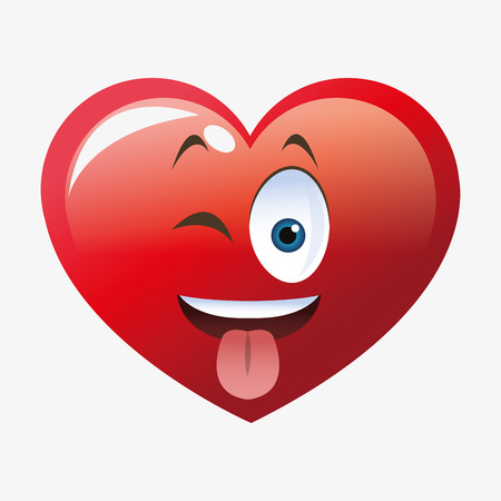Love concept with heart icon designのイラスト素材