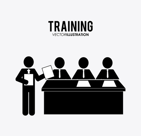 Training concept with icon designのイラスト素材