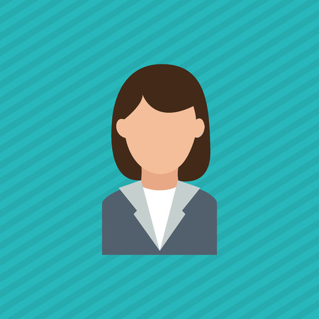Woman concept with avatar icon design, vector illustration 10 eps graphic.のイラスト素材