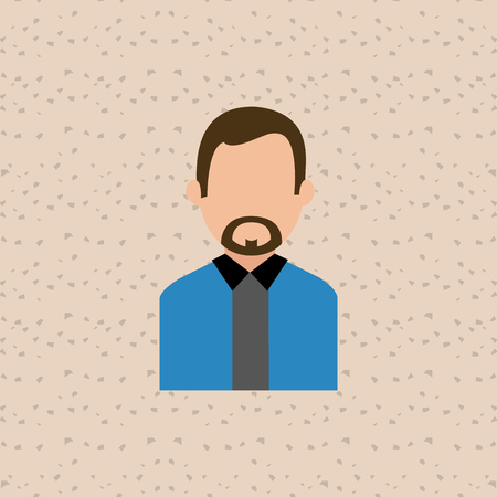 Man concept with avatar icon design, vector illustration 10 eps graphic.のイラスト素材