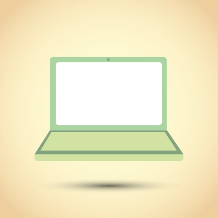 Laptop concept with icon design, vector illustration 10 eps graphic.のイラスト素材