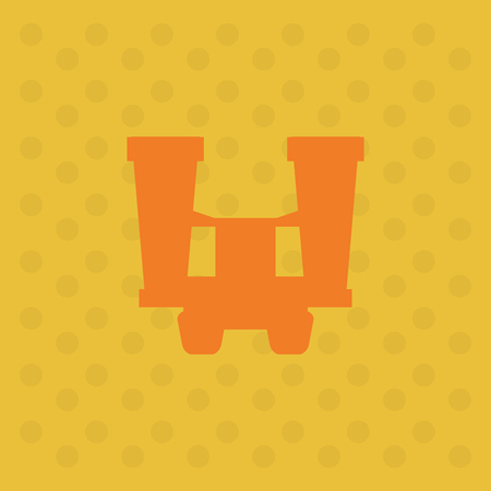 binocular concept with icon design, vector illustration 10 eps graphic.のイラスト素材