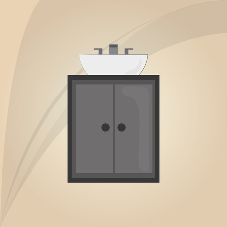 Bathroom concept with icon design, vector illustration 10 eps graphic.のイラスト素材