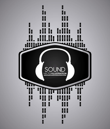 Music concept with sound icon design, vector illustration 10 eps graphic.のイラスト素材