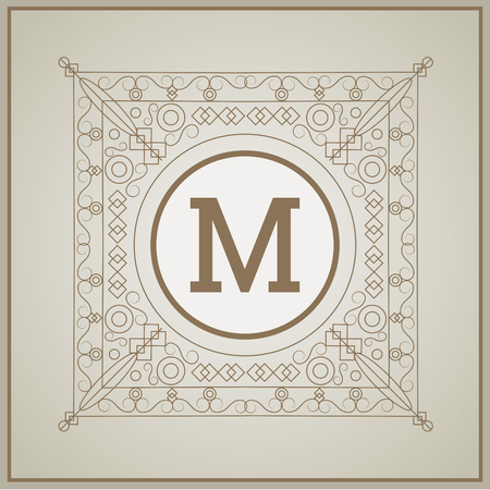 Monogram concept with premium icon design, vector illustration 10 eps graphic.のイラスト素材