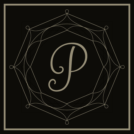 Monogram concept with premium icon design, vector illustration 10 eps graphic.のイラスト素材