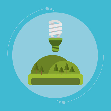 Save energy concept with eco icon designのイラスト素材