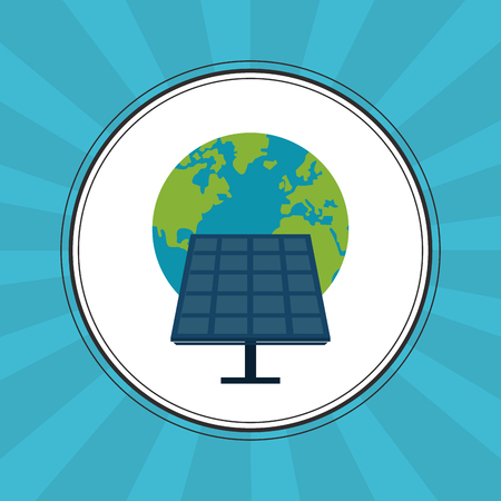 Save energy concept with eco icon designのイラスト素材