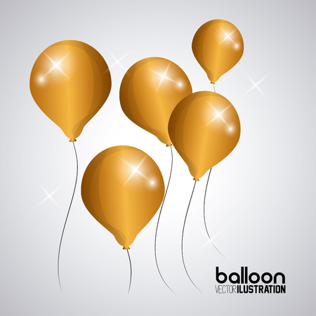 Celebration concept with balloon icon designのイラスト素材