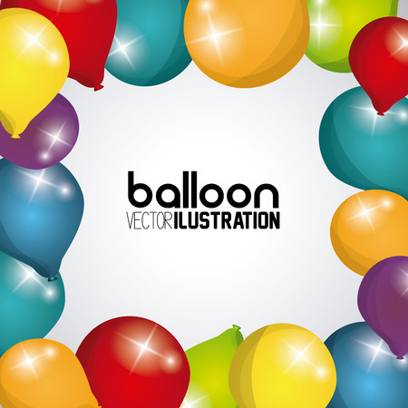 celebration concept with balloon icon designのイラスト素材