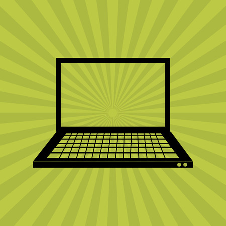 laptop concept with icon designのイラスト素材