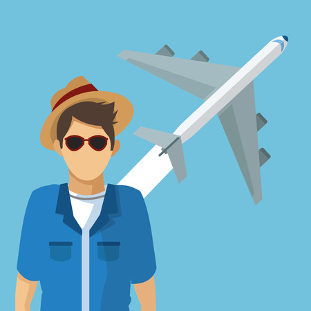 Travel concept with icon design, vector illustration 10 eps graphic.のイラスト素材