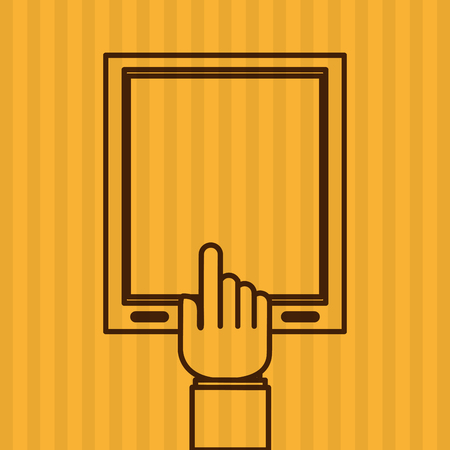 smartphone concept with icon designのイラスト素材