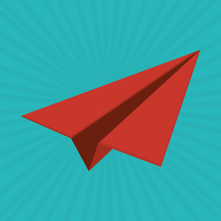 paperplane concept with icon designのイラスト素材