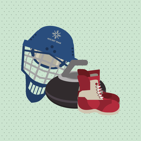 winter sport concept with icon designのイラスト素材