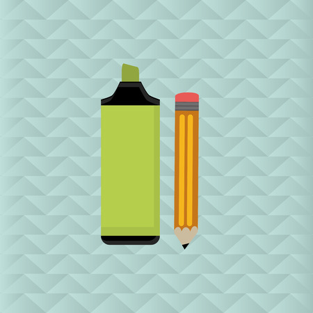 pencil concept with icon designのイラスト素材