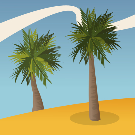tropical concept with icon design, vector illustration 10 eps graphic.のイラスト素材