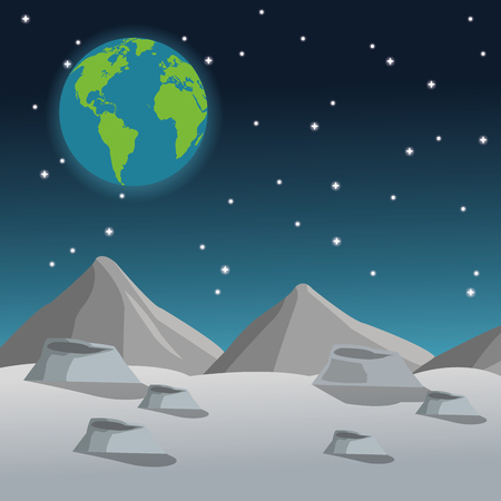 space concept with icon design, vector illustration 10 eps graphic.のイラスト素材