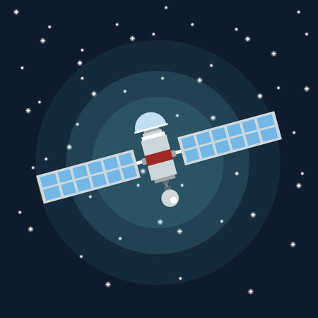 space concept with icon design, vector illustration 10 eps graphic.のイラスト素材