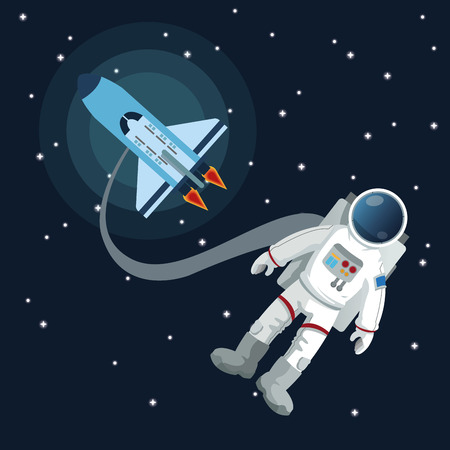 space concept with icon design, vector illustration 10 eps graphic.のイラスト素材
