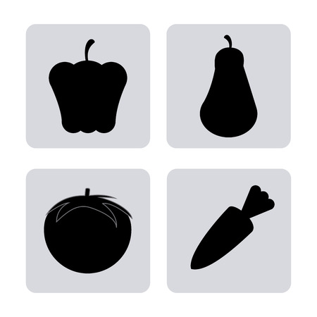 Organic food concept with heathy food icon design, vector illustration 10 eps graphic.のイラスト素材