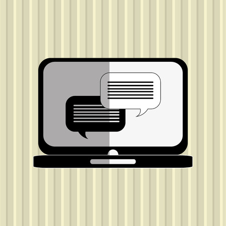 Communication concept with social network icon designのイラスト素材