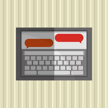 Communication concept with social network icon designのイラスト素材