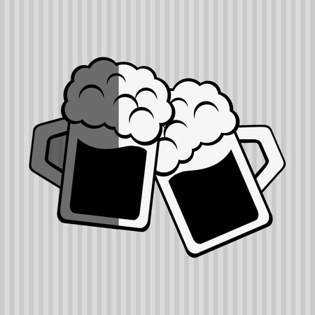 beer  concept with icon designのイラスト素材
