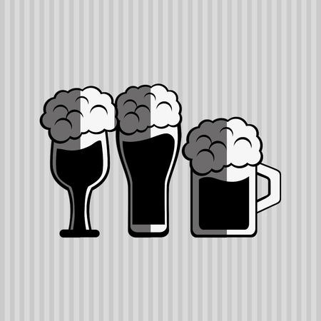 beer  concept with icon designのイラスト素材