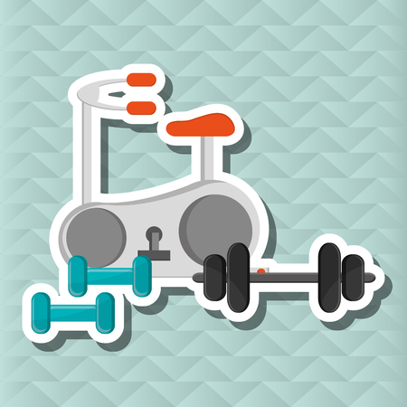 healthy lifestyle concept with icon design, vector illustration 10 eps graphic.のイラスト素材