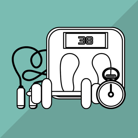 healthy lifestyle concept with icon design, vector illustration 10 eps graphic.のイラスト素材