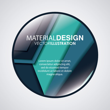 Material design concept with background  icon design, vector illustration 10 eps graphic.のイラスト素材