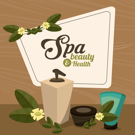 Spa center concept with icon design, vector illustration 10 eps graphic.のイラスト素材