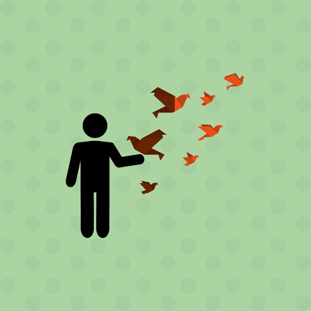 peace concept with icon design, vector illustration 10 eps graphic.のイラスト素材