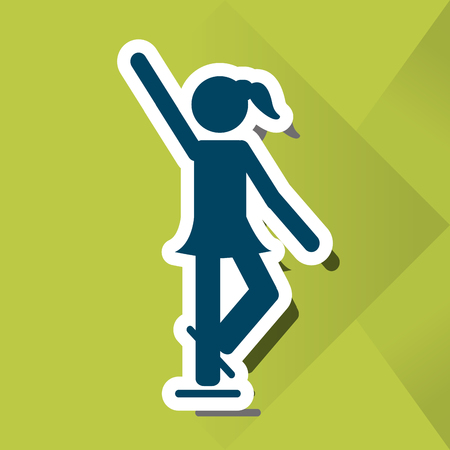 winter sport concept with icon design, vector illustration 10 eps graphic.のイラスト素材