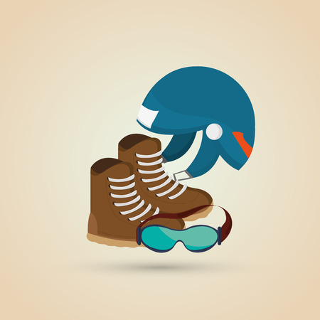 winter concept with sport  icon design, vector illustration 10 eps graphic.のイラスト素材