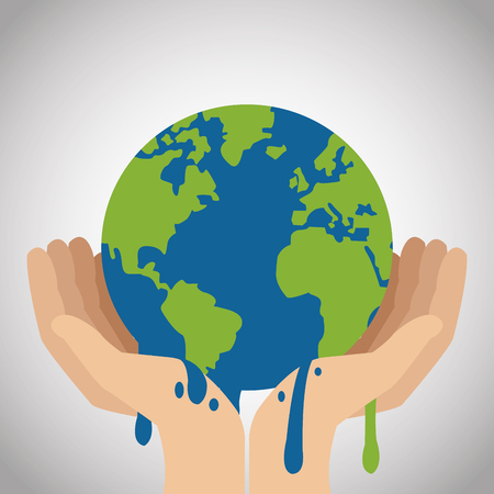 Global warming concept with icon design, vector illustration 10 eps graphic.のイラスト素材