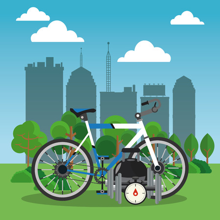 Healthy lifestyle  concept with icon design, vector illustration 10 eps graphic.のイラスト素材
