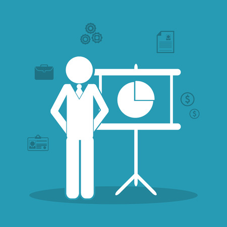 Communication and solution concept with icon design, vector illustrationのイラスト素材