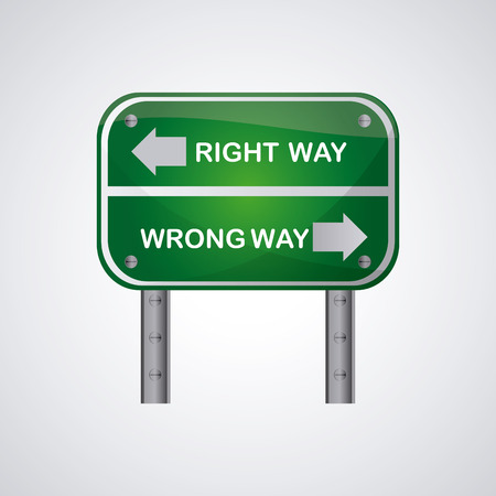 Road sign concept with icon design, vector illustrationのイラスト素材