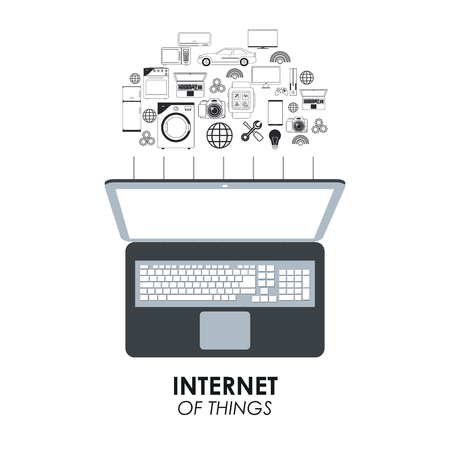 Internet of things concept with icon design, vector illustration 10 eps graphic.のイラスト素材