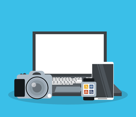 Internet of things concept with icon designのイラスト素材