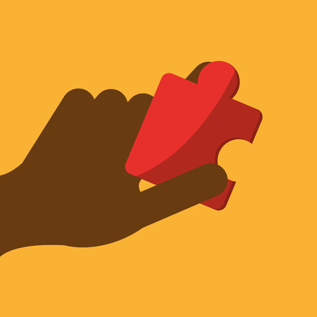 Teamwork concept with icon designのイラスト素材