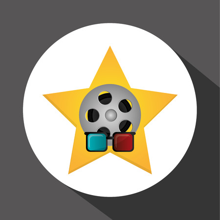 Cinema concept with icon design, vector illustration 10 eps graphic.のイラスト素材