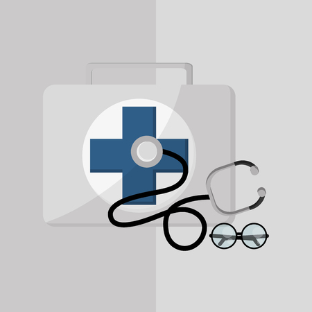 Medical care concept with icon design, vector illustration 10 eps graphic.のイラスト素材
