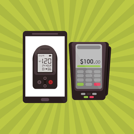 Shopping online  concept with icon designのイラスト素材