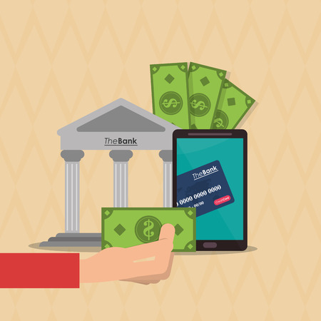 Shopping online  concept with icon designのイラスト素材