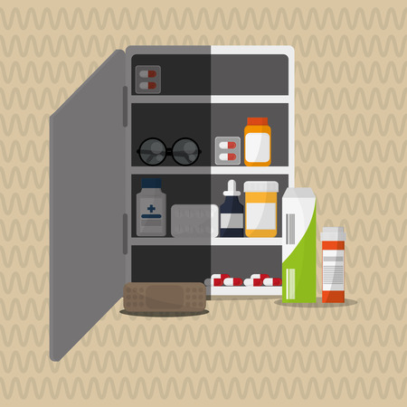 Medical care concept with icon design, vector illustration 10 eps graphic.のイラスト素材