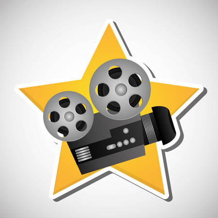 Cinema concept with icon design, vector illustration 10 eps graphic.のイラスト素材